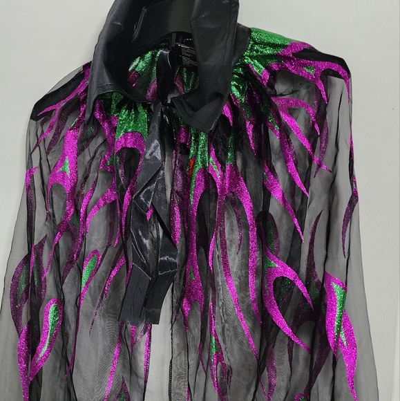 2PC Sexy Villain Cape and Horn Headpiece Set- OSFM- NEVER WORN-STILL NIP - Picture 8 of 12